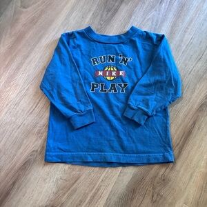 Nike Kids Long Sleeve Tee Blue ‘Run n Play’